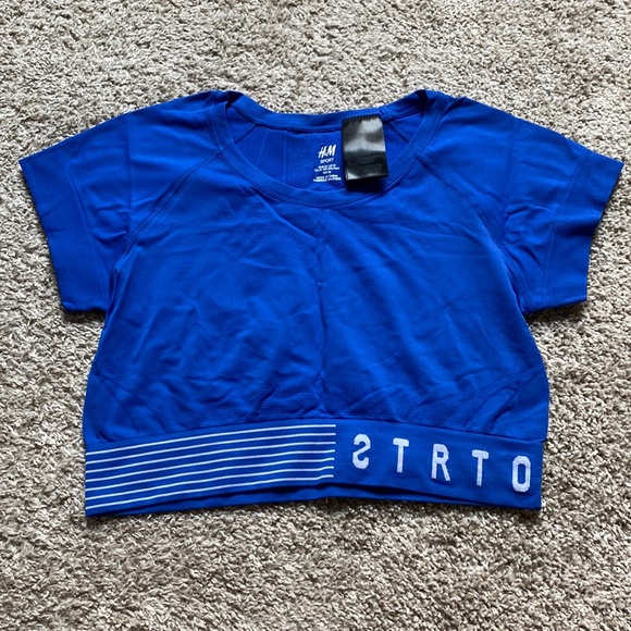 H&M Sport Cropped Top Size M - Picture 1 of 3